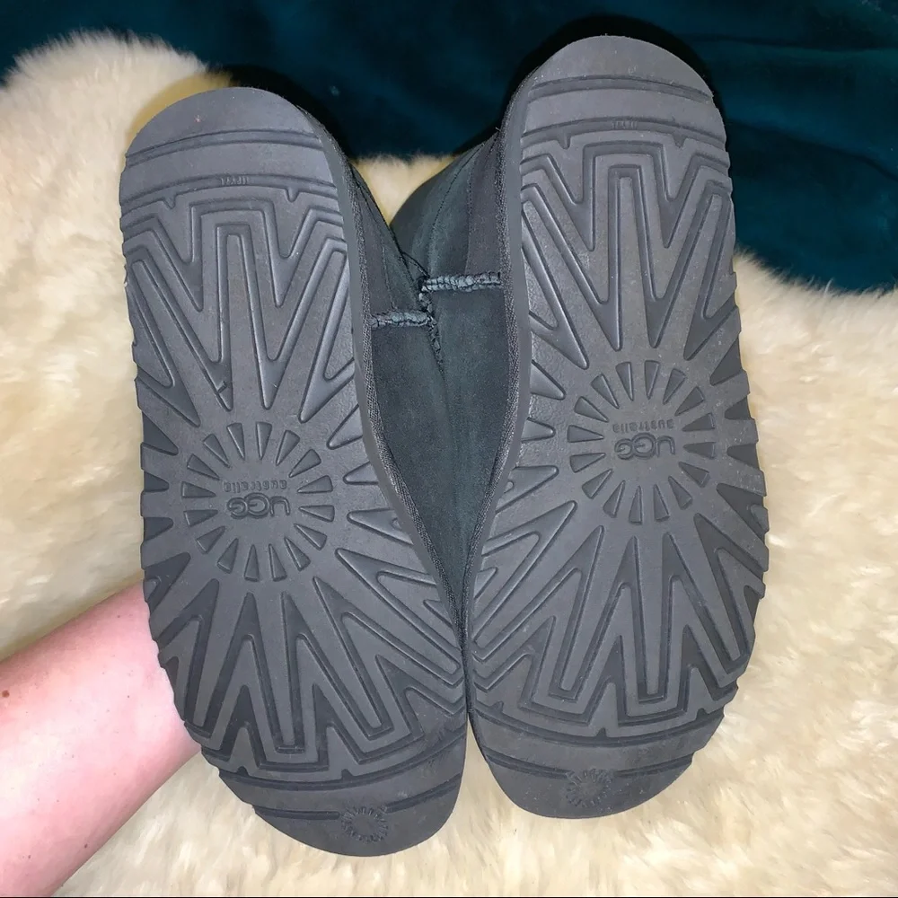 UGG Tall Classic Black Suede Winter Boots